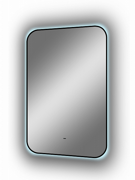 Зеркало Континент "Torry Led" с фоновой подсветкой, бесконтактным сенсором, черной окантовкой 500х700