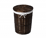 Плетеная корзина для белья с крышкой Wasserkraft Еlbe WB-740-L