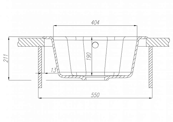 Мойка для кухни Aquaton Мида круглая кофе 1A712732MD280
