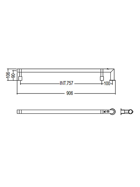 Полотенцесушитель электрический Margaroli Acrobaleno 616X, цвет: хром 616XSCRB-900