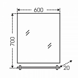 Зеркало Виктория 60 Санта 700012