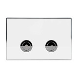 Клавиша смыва для пневматической инсталляции Point Венера, белый/хром, PN44071WC