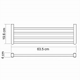 Полка для полотенец Wasserkraft Berkel K-6811