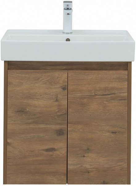 Тумба под раковину Aquanet Nova Lite 60 дуб рустикальный (2 дверцы) 00298849