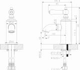 Смеситель для раковины Bravat Art F175109G