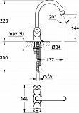 Смеситель для раковины Grohe Costa S 21338001