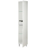 Пенал для ванной комнаты, напольный, белый, 40 см, Custo, IDDIS, CUS40W0i97