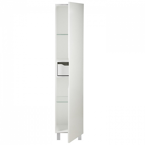 Пенал для ванной комнаты, напольный, белый, 40 см, Custo, IDDIS, CUS40W0i97