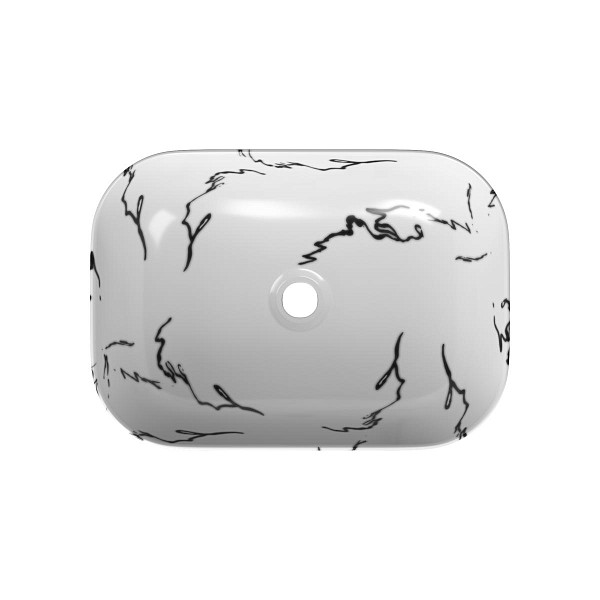 Умывальник Point Вега 46 PN43711WB прямоугольный, белый и черный