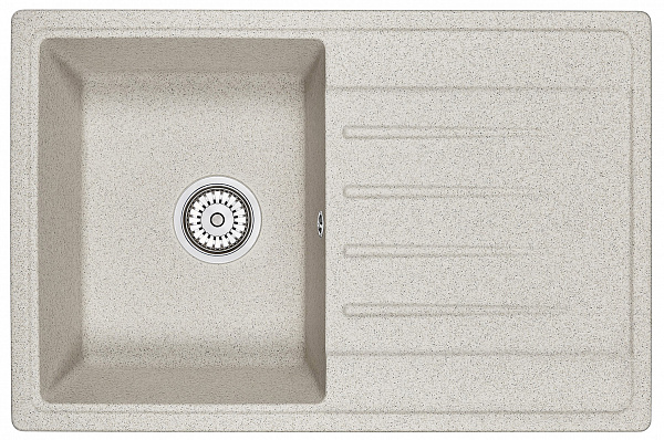 Мойка кухонная Granula прямоугольная кварц 7602, КЛАССИК