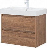 Тумба под раковину Aquanet Nova Lite 75 дуб шоколадный (2 ящика) 00287880