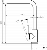 Смеситель для кухни Aquanet Steel AF211-41S AF211-41S