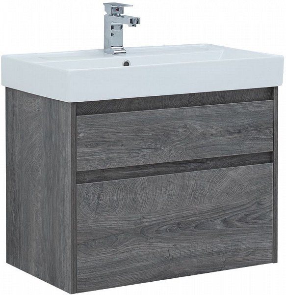 Тумба под раковину Aquanet Nova Lite 75 дуб рошелье (2 ящика) 00242273