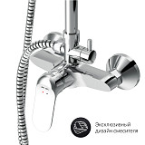 F0785C800 Sunny,душ.система,набор:см-ль д/душа с переключателем,верхний душ d220 мм, ручной душ 110