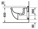 Биде подвесное Duravit Starck 3 2231150000
