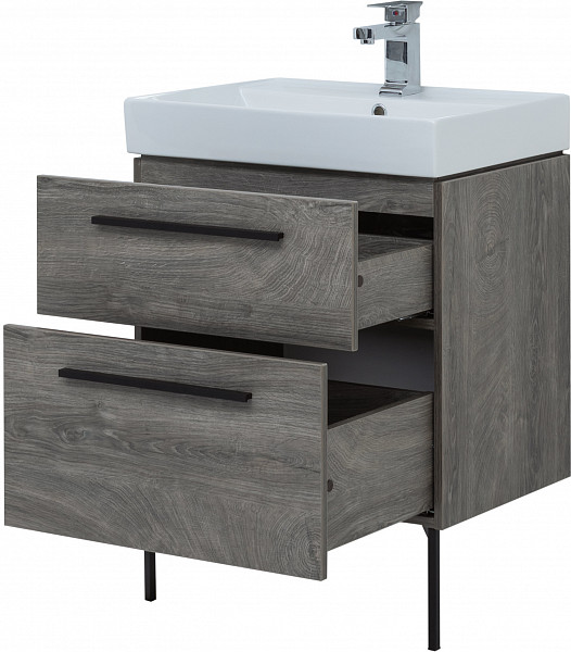 Мебель для ванной Aquanet Nova 60 дуб рошелье (2 ящика) 00246281