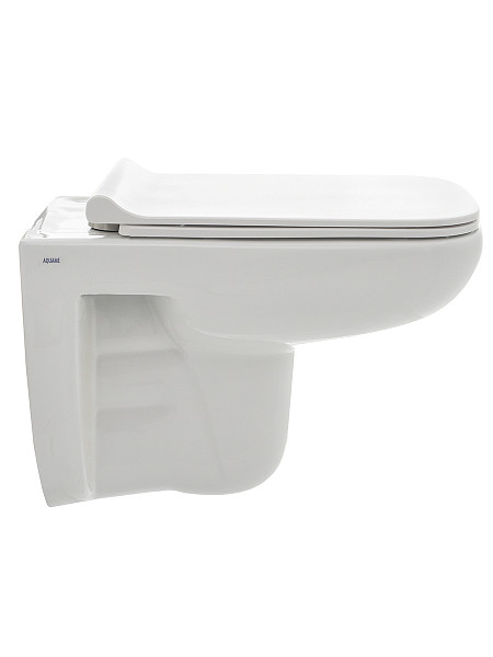 AQM2007 Унитаз подвесной AQUAme с сиденьем SoftClose, технология смыва Rimless. 550х350х375