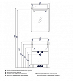 Тумба под раковину Акватон Америна 56 см 1A168901AM430
