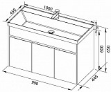 Раковина для тумбы Aquanet Орлеан 100 НФ-00012499