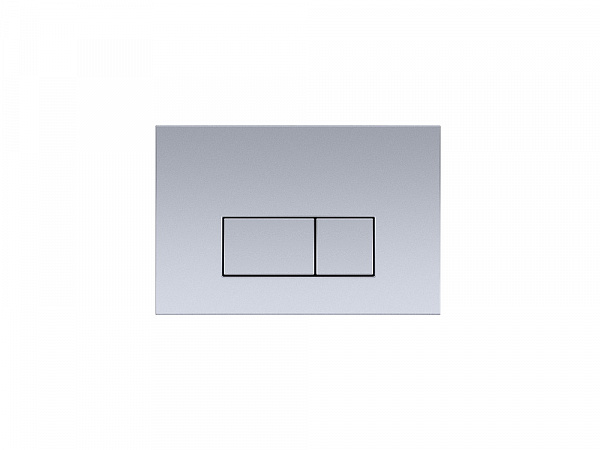 Клавиша смыва Aquatek хром матовый V (кнопка прямоугольная)