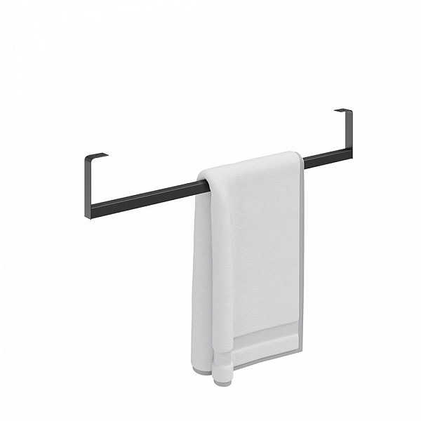 Держатель для полотенец Kerama Marazzi к раковинам LOGICA 70 с крепежом, черный матовый