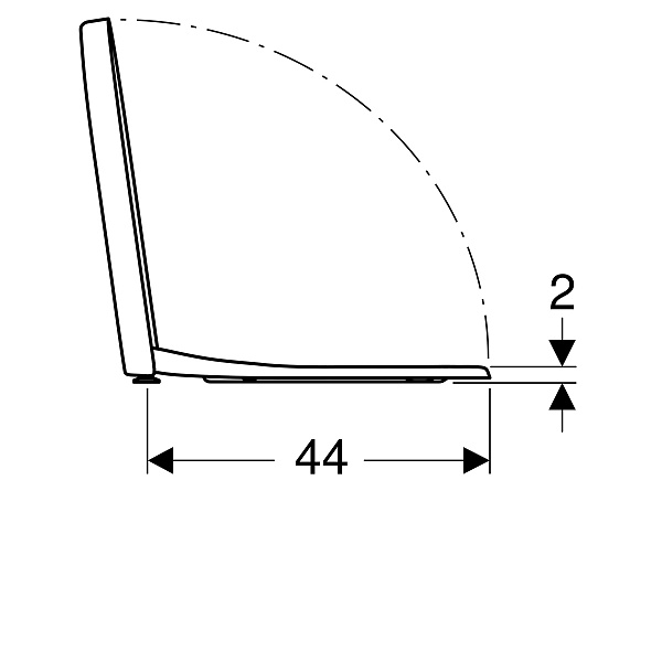 Крышка-сиденье для унитаза Geberit Renova Plan 573085000 с микролифтом