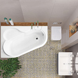 Акриловая ванна Vagnerplast Selena 147x100 левая VPBA141SEL3LE-04