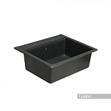 Мойка для кухни Aquaton Делия 60 прямоугольная графит 1A715232LD210
