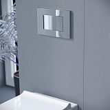 Комплект KOLLER POOL для монтажа  подвесного унитаза: Инсталляция Alcora ST 1200 с клавишей DESIGN PLUS Chrome, Унитаз KVADRO Rimless, сиденье дюропласт: SoftClose, Take Off, антибактериальное покрытие, система «Антивсплеск»