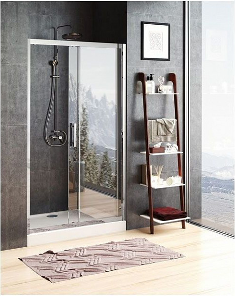 Душевая дверь Aquanet Delta NPE6121 130, прозрачное стекло NPE6121 1300