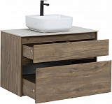 Тумба под раковину Aquanet Nova Lite 90 дуб рустикальный (2 ящика) 00249518