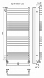 Полотенцесушитель водяной Terminus  Арт П18 500х1200