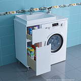 Тумба СаНта "Лондон 29" 2 ящ напольная, (ум. Юпитер 900*500 литой мрамор),