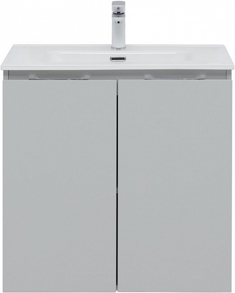 Тумба под раковину Aquanet Алвита new 70 2 дверцы, серый 00303903
