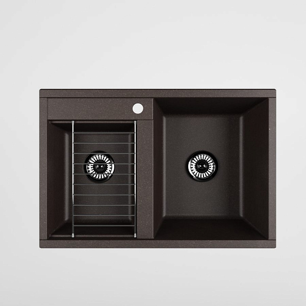 Мойка для кухни Aquaton Делия 78 DBL 2 чаши кофе 1A723132DE280