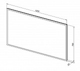 Зеркало Aquanet Оптима 120 белый матовый 00288968