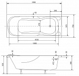 Акриловая ванна Besco Majka Nova 150x70 WAM-150-PK