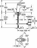 Смеситель для раковины Grohe Eurostyle New 33558003