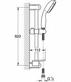 Комплект смесителей для ванной Grohe Eurostyle New 124416