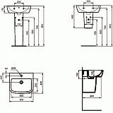 Полупьедестал для раковины Ideal Standard Tempo T423001