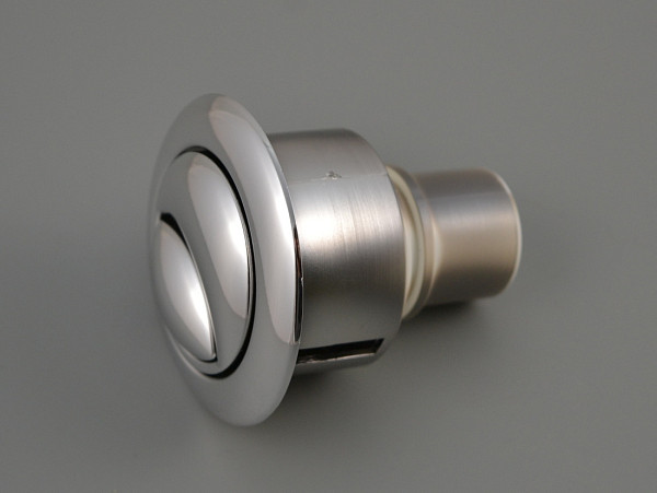 Арматура для бачка сливная/наливная 1/2" нижнее подключение кнопка хром 2/реж универсал Уклад А77.57.14.3