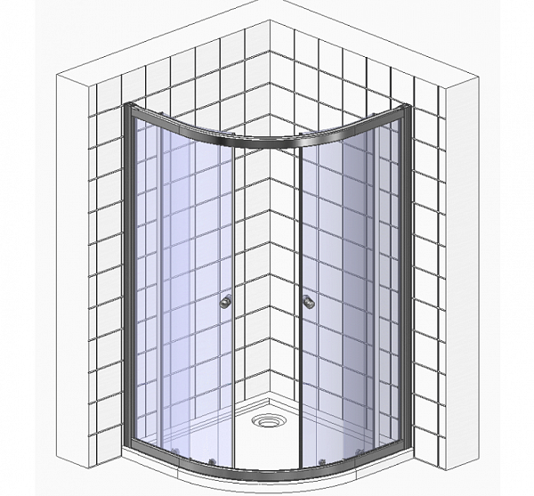 Душевой уголок Wasserkraft Leine 35P01