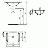 Раковина Ideal Standard Connect 50 см E5058MA