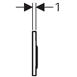 Клавиша смыва Geberit Omega 20 115.085.KJ.1 белый
