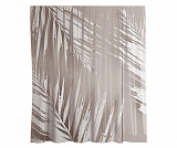 Назначение: Шторка для ванной. Материал: Полиэстер.Монтаж: Пластиковые люверсы. 
Описание: Размер 1800 х 2000 мм, водоотталкивающая пропитка. Низ шторки оснащен утяжелителем, в комплект входят ластиковые кольца белого цвета, 12 шт. Плотность шторки 90 г/м