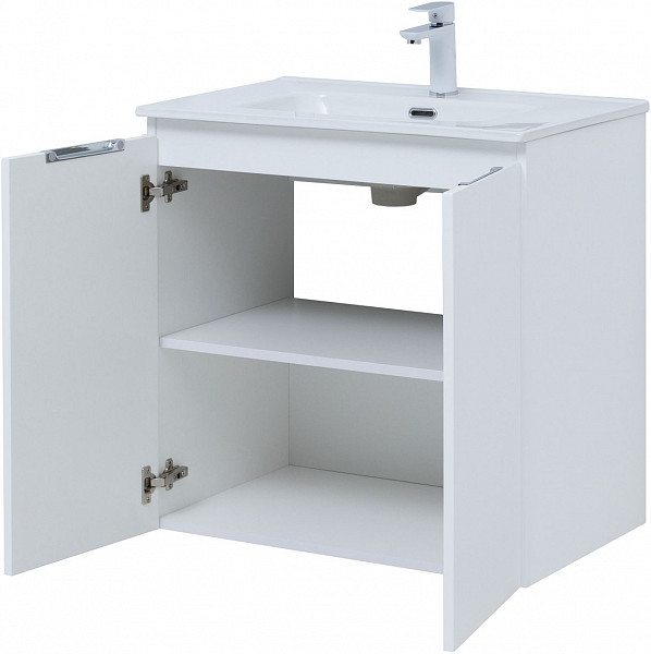 Тумба под раковину Aquanet Алвита New 70 2 дверцы, белый матовый 00303905