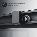 W93G-404-120290-BT Gem S Twin Slide 120x90. Душевое ограждение,120x90, профиль черный мат., стекло п