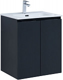 Тумба под раковину Aquanet Алвита New 60 2 дверцы, антрацит 00277523