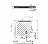 Душевой поддон Vidima Fresh 80х80 см W833461