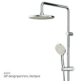 F0790000 Gem душ.система, набор: верхн.душ d 220 мм, ручн.душ 1 ф-ция d 110 мм, переключатель, хром,